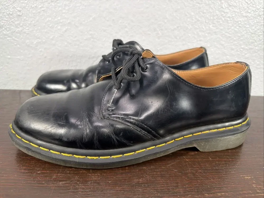 Doc Dr. Martens 11838 Black Leather Shoes Boots US Men's 10 UK 9 EU 43